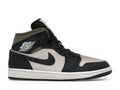 Used - Air Jordan 1 Mid SE Off Noir Medium Olive - US M 11 - catalog main image