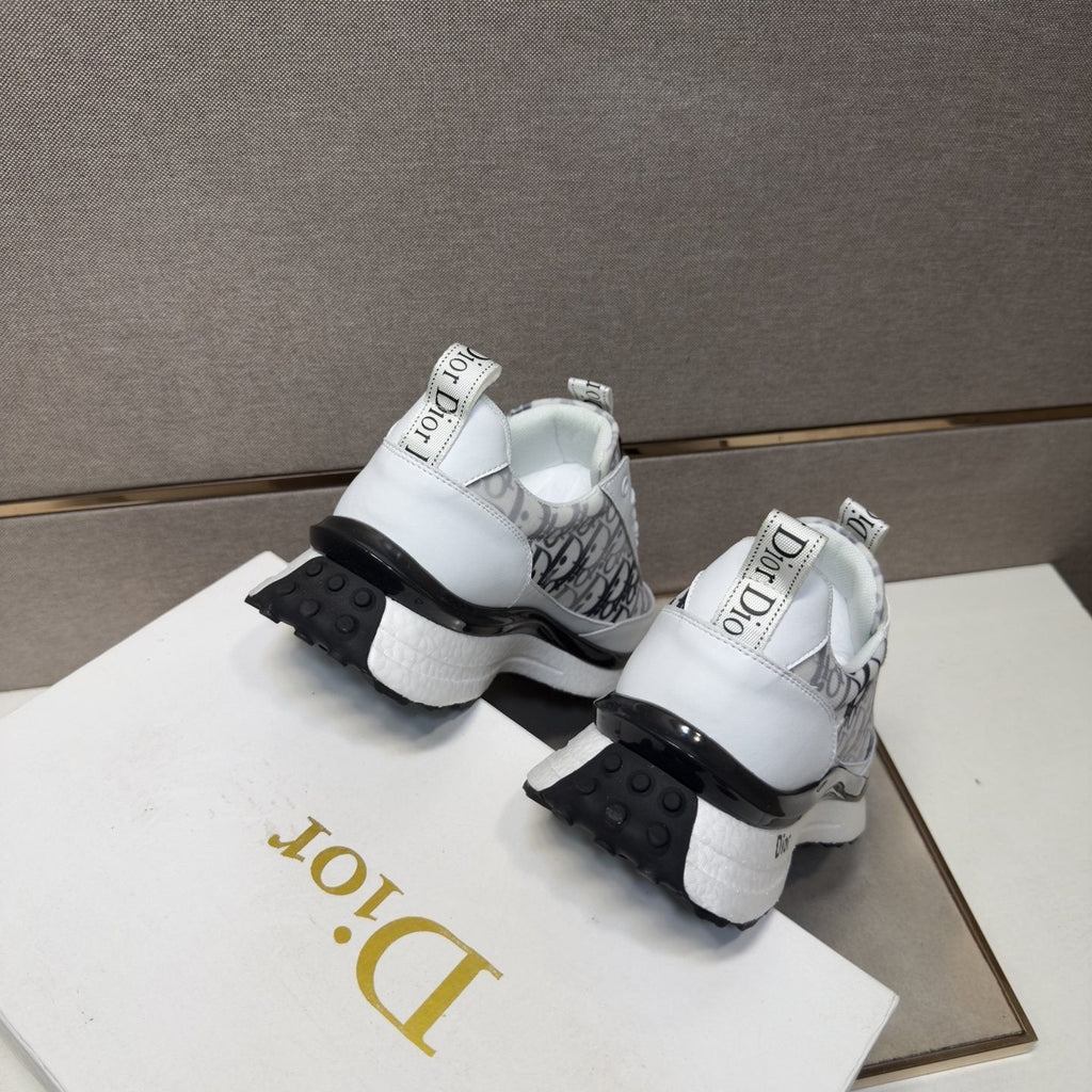 Dior Patterned Panel Sneakers — back