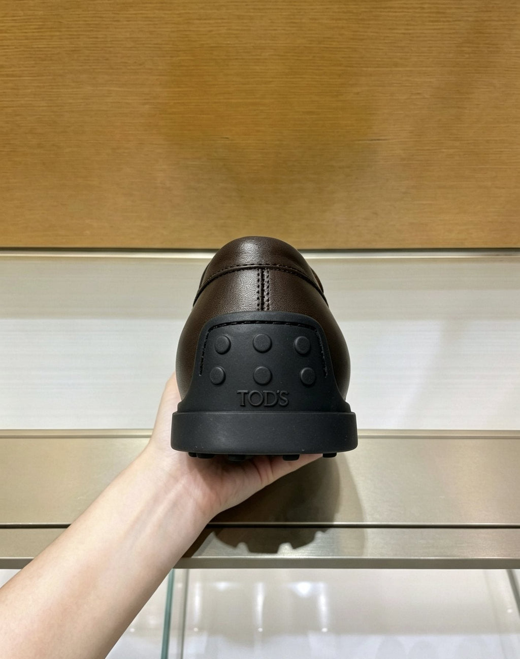 Tod's Apron-Toe Slip-On Loafers — detail