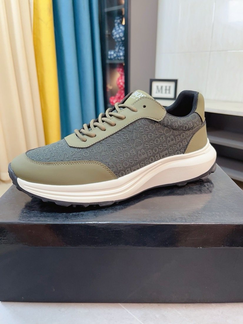 BOSS Low-Top Lace-Up Sneakers — side
