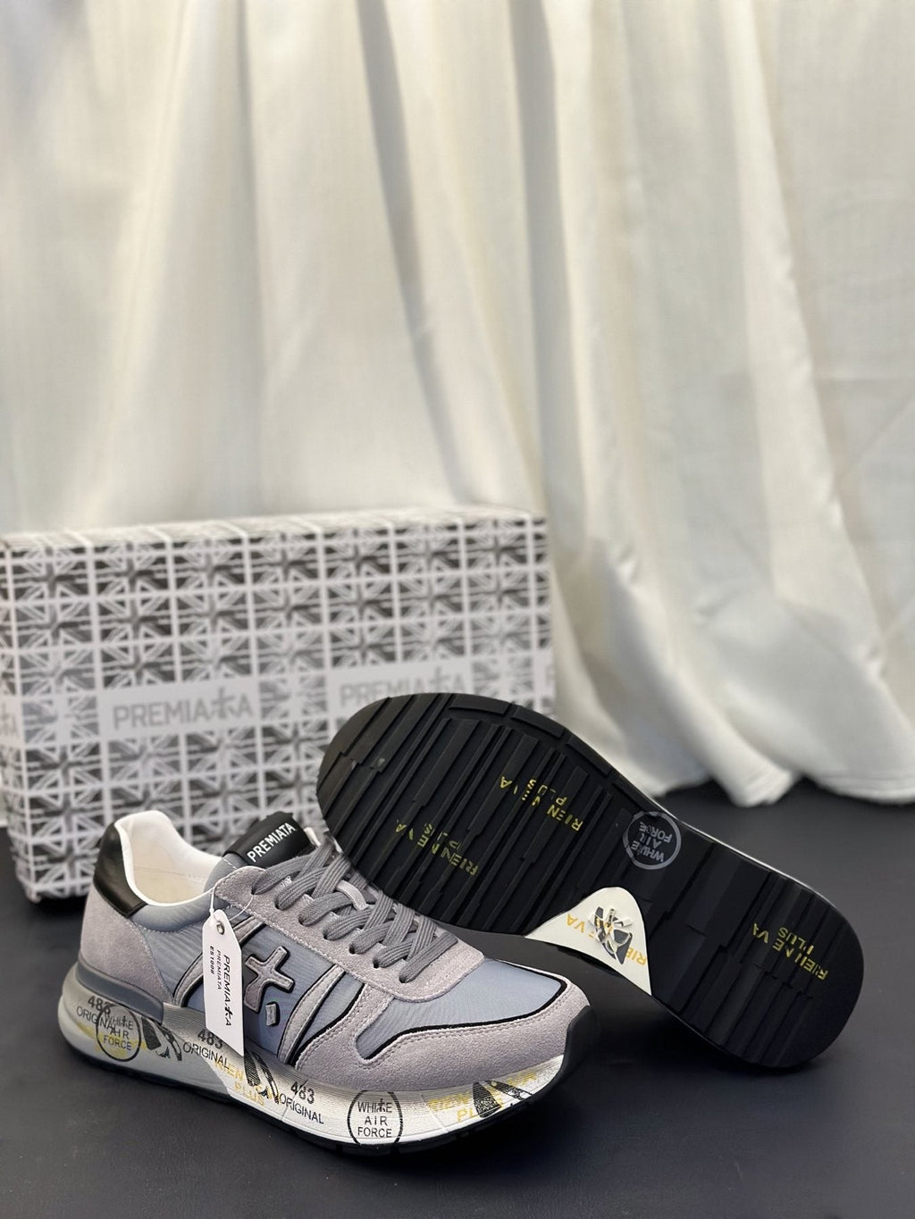 PREMIATA Panel Low-Top Sneakers — side