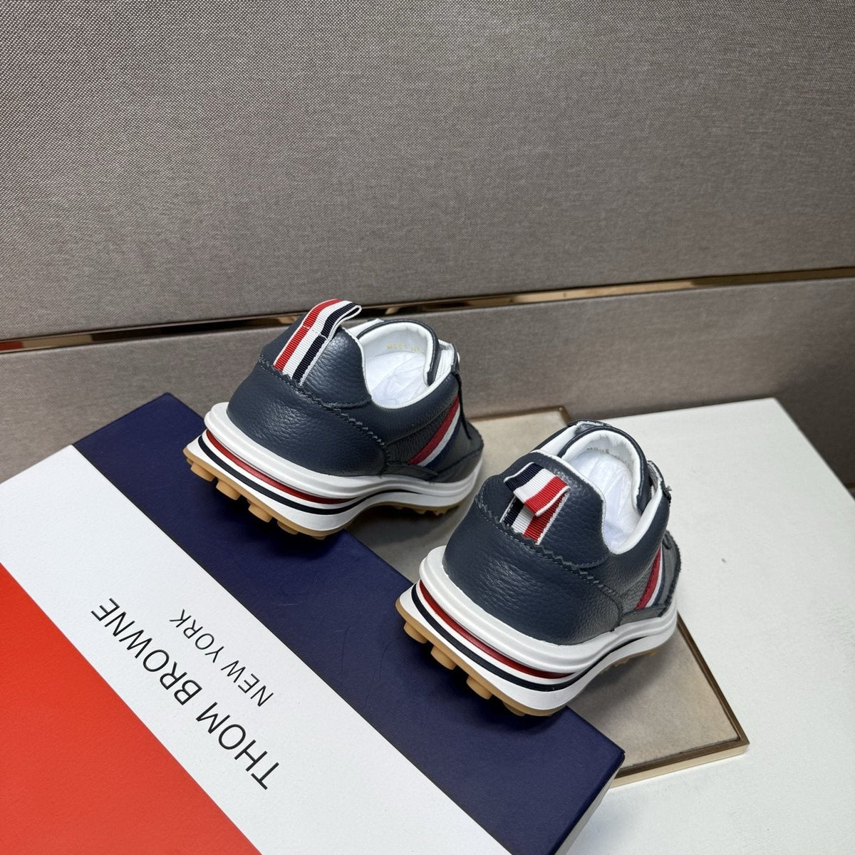 Thom Browne Stripe Low-Top Sneakers — back